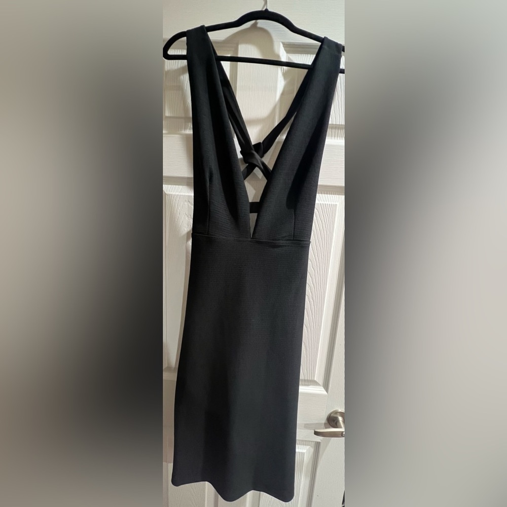 Black Sleeveless MIDI Dress